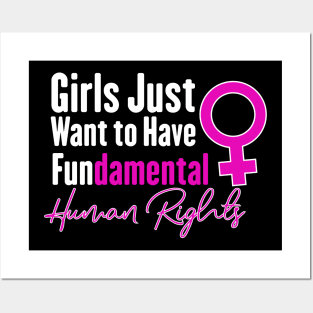 womens rights are human rights design for womens rights supporter Posters and Art